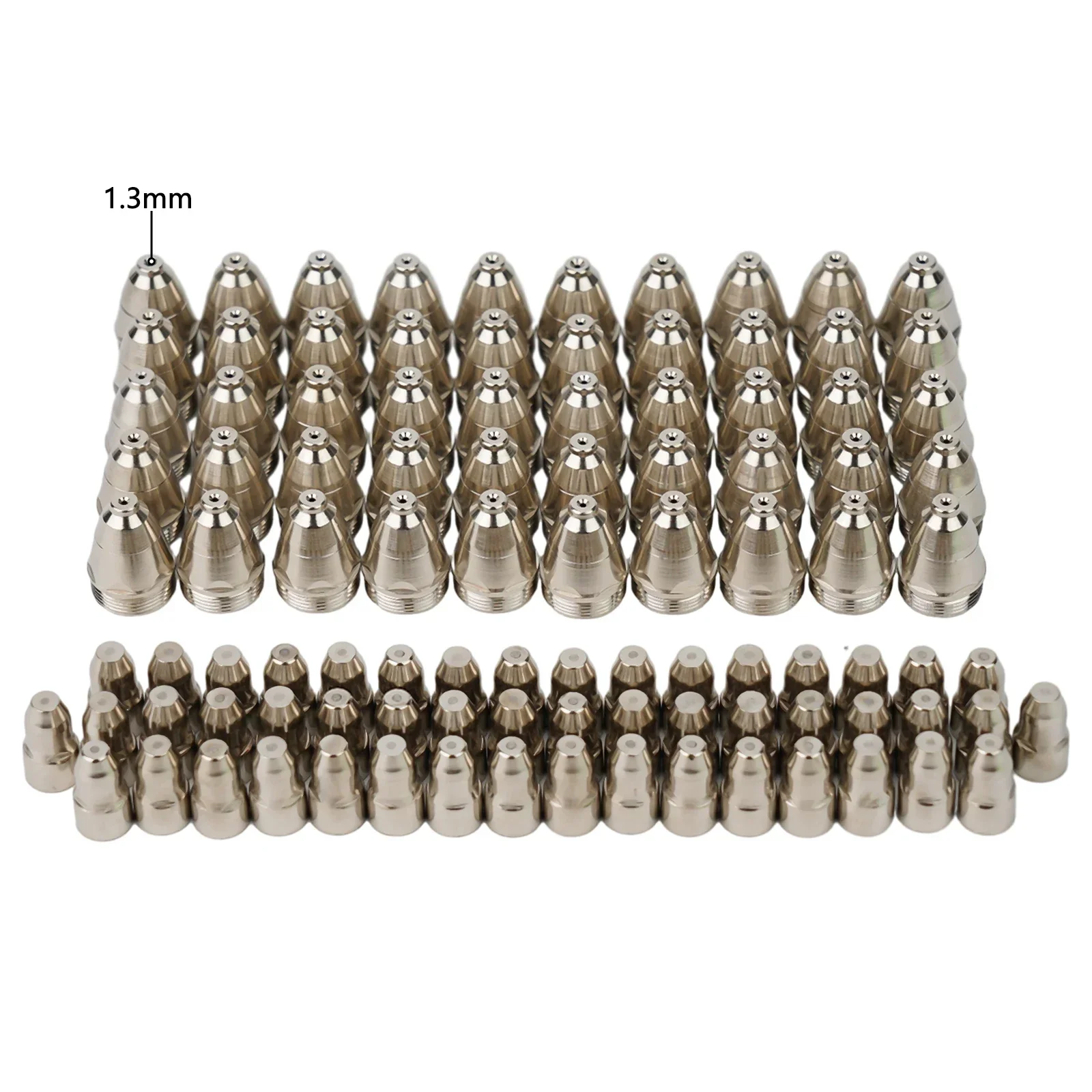 Plasma Cutting Essentials 100pcs of P80 Electrode Tips and Nozzles for Superior Performance in Various Scenarios