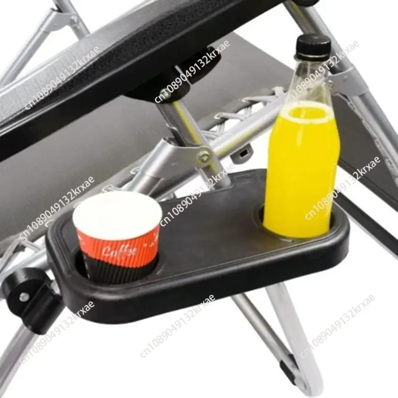 Clip-On Recliner Side Table Tray,Portable Snack Drink Holder for Camping, Garden, Lounge Chair, Picnic, Hiking