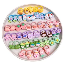 Girl cartoon children's rubber band does not hurt hair tie hair baby hair tie hair accessories thumb hair ring small hair ring