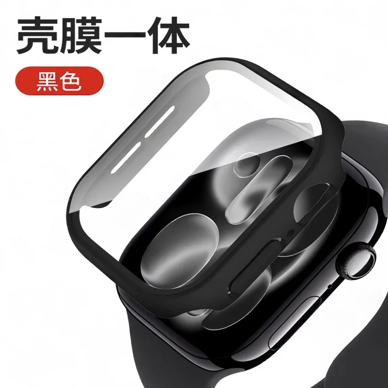 Gehärtetes Glas + Abdeckung für Apple Watch 10 42 mm 46 mm, matt, hart, PC-Stoßstange, Displayschutzfolie, iWatch-Serie 11 46 mm, Zubehör