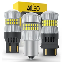 AILEO 2x BA15S P21W LED 1157 W21W 7443 W21/5W 3156 Brake Lamp Signal Lamp Reversing Lights With Lens 6000K White 5014SMD 12V