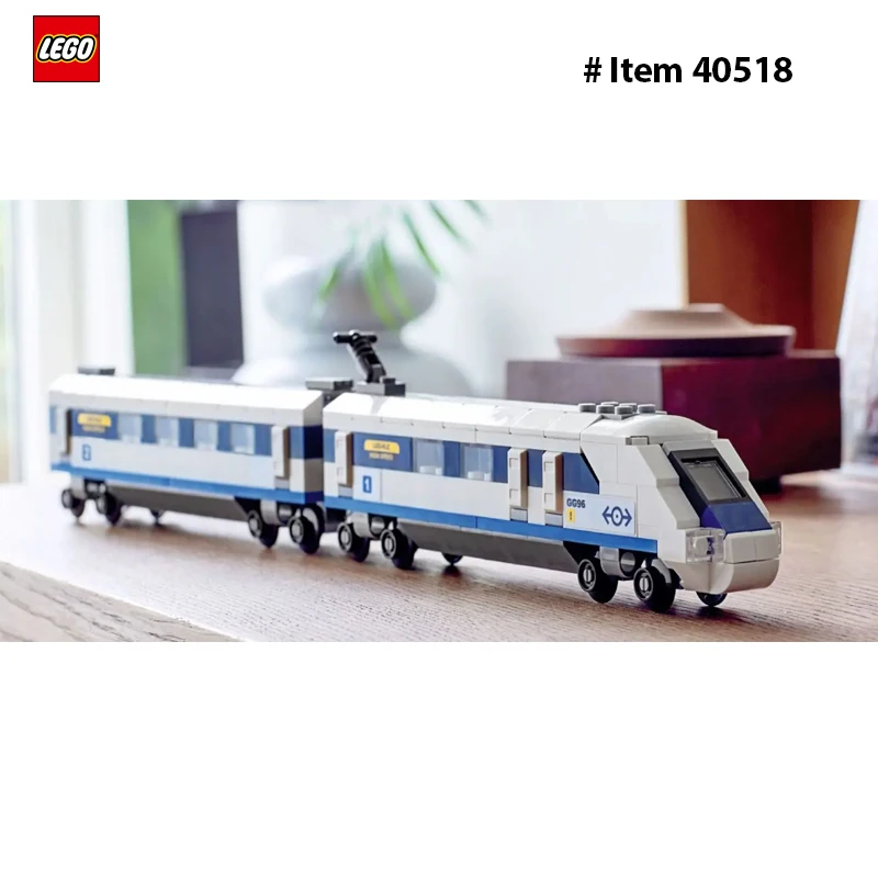 Lego-40518 Creator High-Speed Train 2, connected carriage, which is a driver\'s compartment and has a sloping front