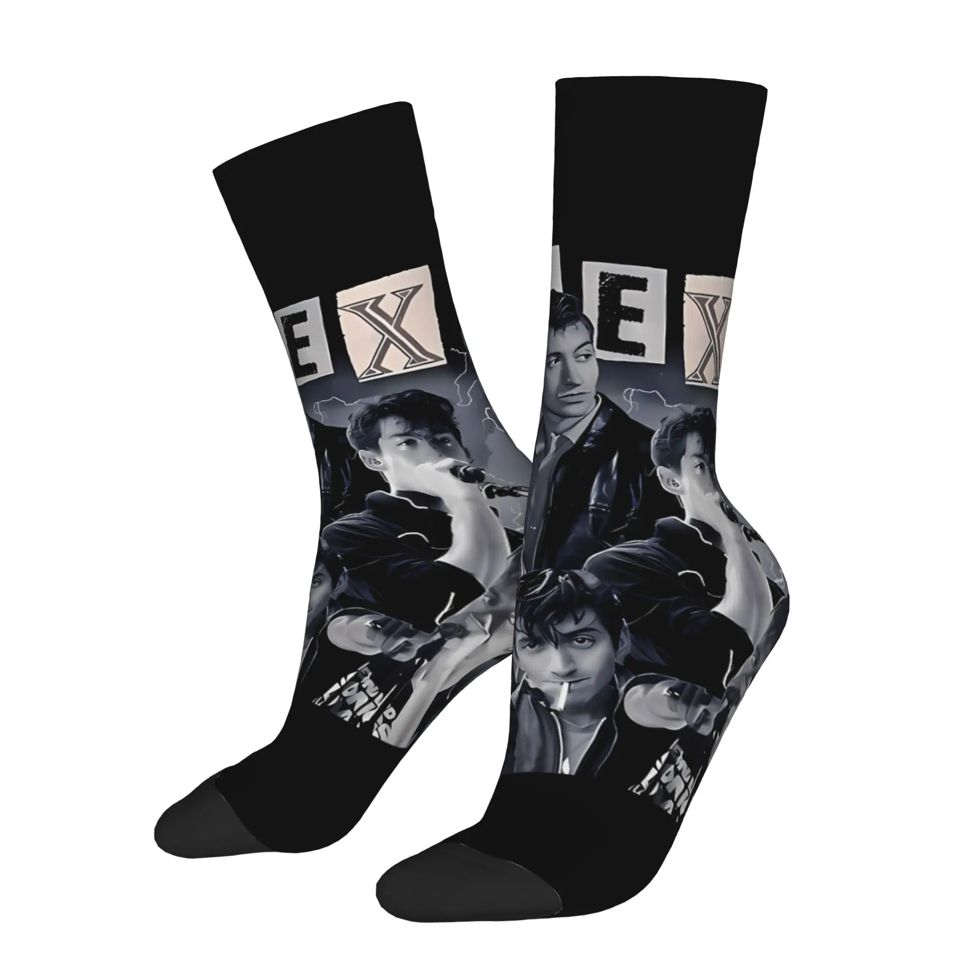 

Funny Sock Alex Turner Music Alex Turnerr Vintage Quality Pattern Printed Men Socks Novelty Men's Socks