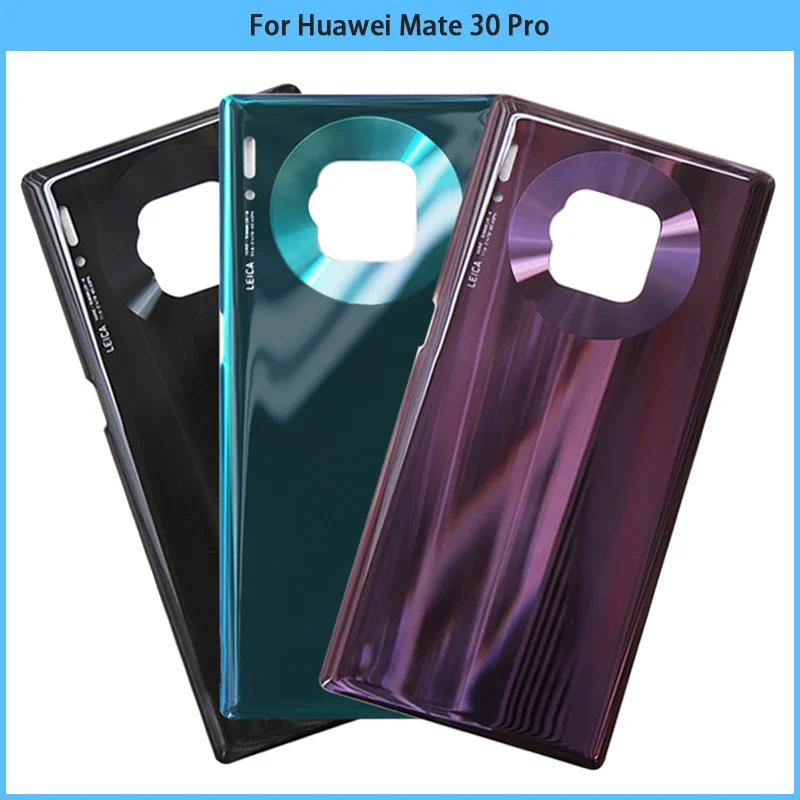 

New For Huawei Mate 30 Pro Phone Glass Battery Back Cover Rear Door Mate 30 Pro Glass Panel Housing Case Adhesive Replace