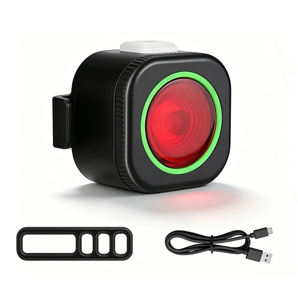 Red/White/Colorful Bicycle Tail Light Mini Waterproof Mountain Bike Light Easy Install Type C Charging Cycling Accessories Bike