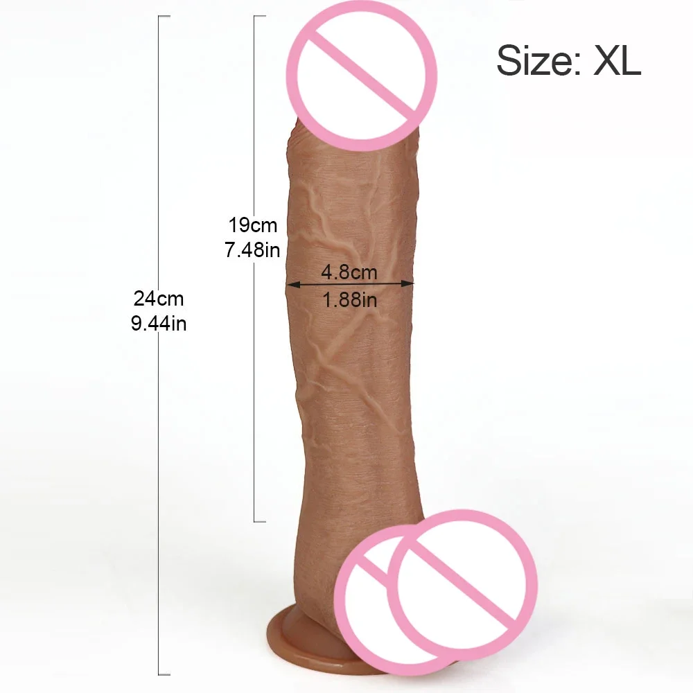 Skin Feeling Huge Realistic Dildo Silicone Penis Dong with Suction Cup for Women Masturbation Lesbain Anal Sex Toy for Adults 18