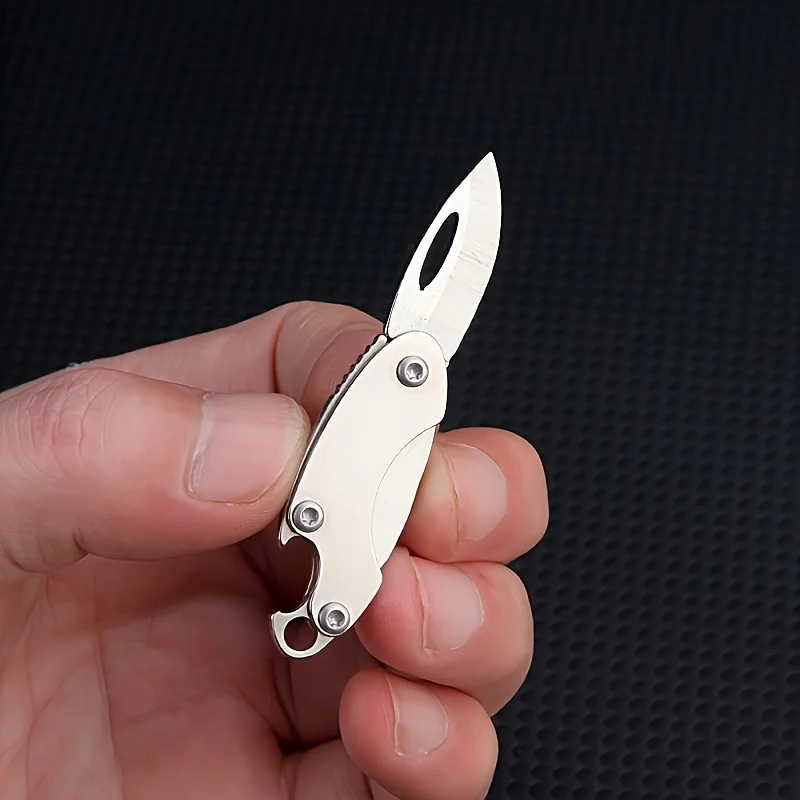 Mini tragbarer, olivenförmiger, multifunktionaler Outdoor-EDC-Werkzeug-Schlüsselanhänger, ein perfektes Unboxing-Tool für den täglichen Familiengebrauch. – Detail 2