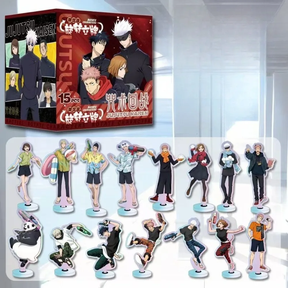

New Jujutsu Kaisen Acrylic Rotating Standing Sign Gojo Satoru Geto Suguru Anime Peripherals Originality Laser Desktop Ornament