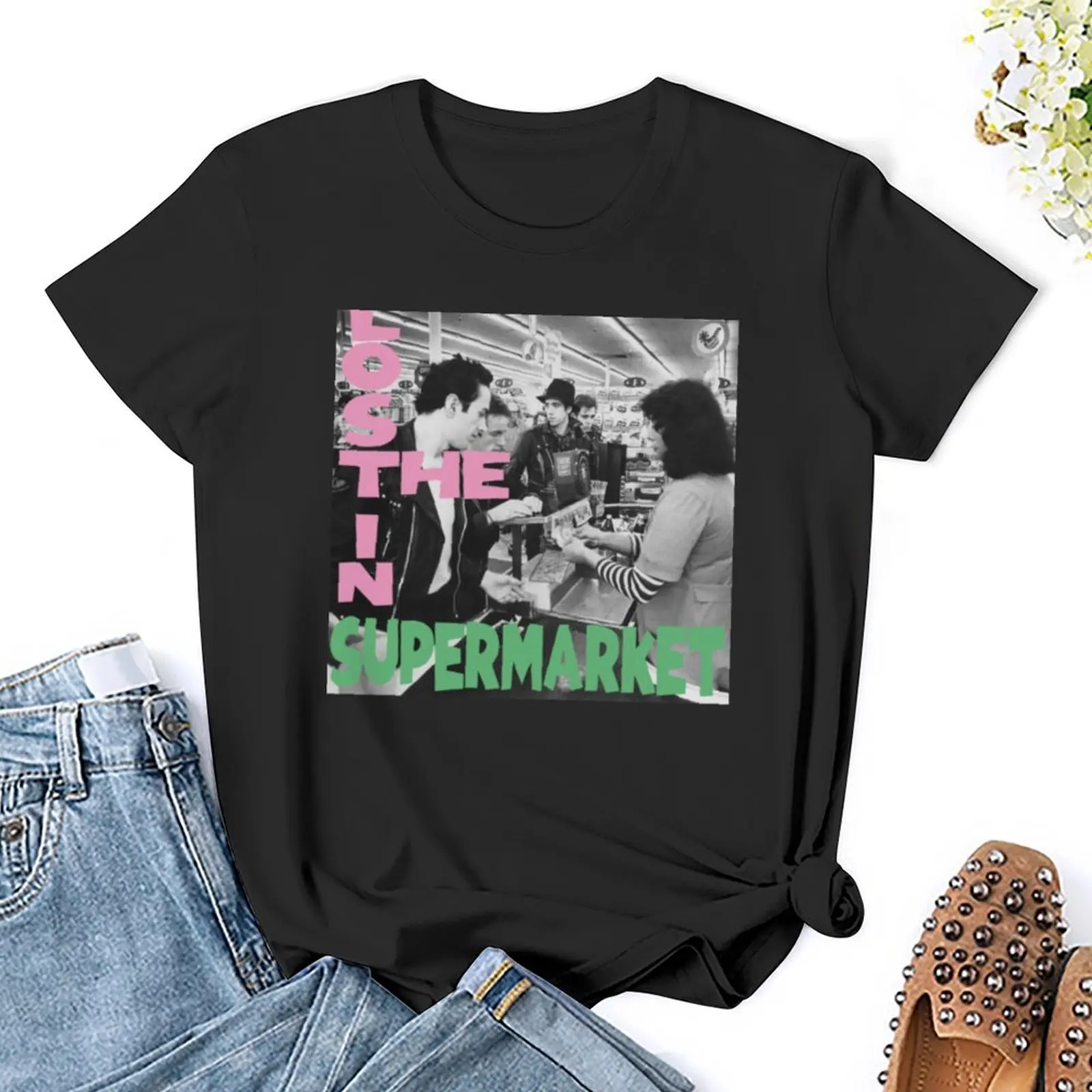 Lost in the Supermarket T-Shirt aesthetic clothes shirts graphic tees vintage clothes t-shirt dress for Women long