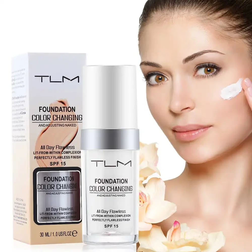 

30ML TLM Foundation Magic Color Changing Foundation Liquid Soft Matte Long Lasting Hydrating Makeup Base Cosmetics Wholesale