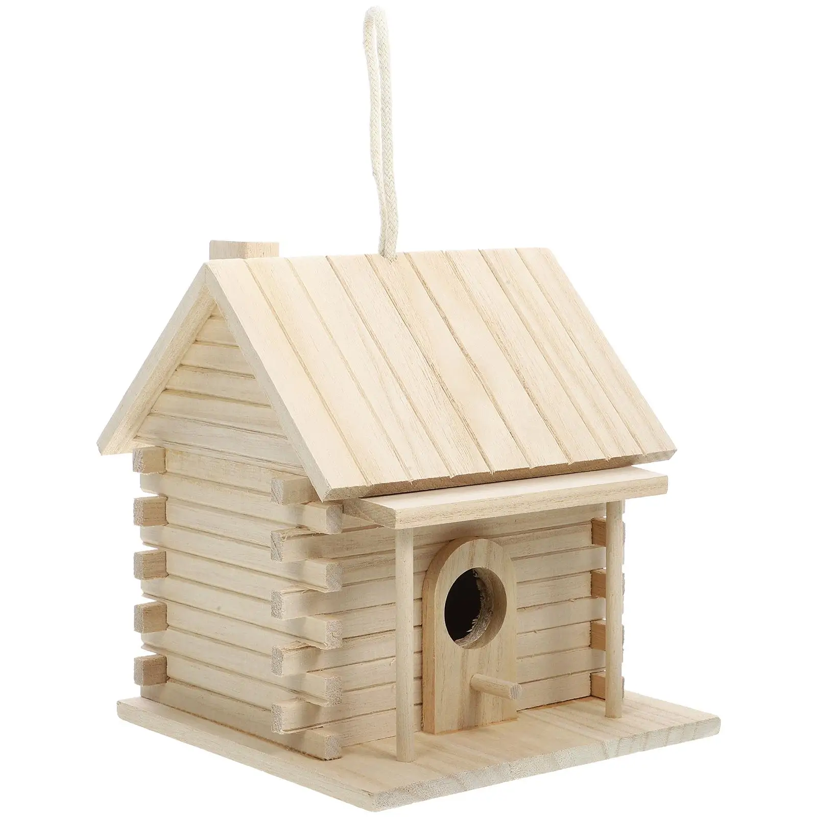 Birdcage outside Hanging Birdhouse Sleep Bed Finch Nest Parrot Nests for Cages Wooden Hummingbird Birds