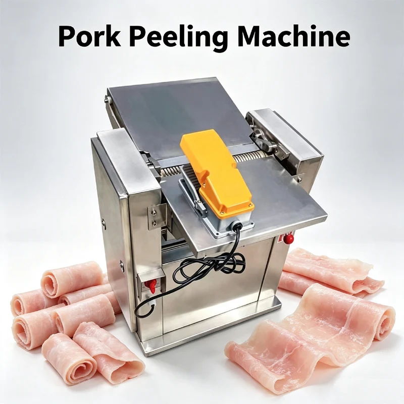 Pork Skinning Machine Stainless Steel Electric Fresh Pork Neck Skin Stripping Machine Pork Skinning Machine