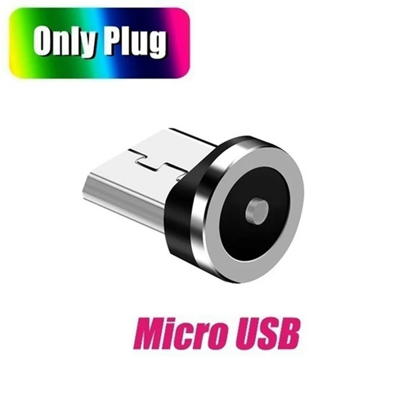 3X Round Magnetic Cable Plug 8 Pin Mini USB Plugs Fast Charging Phone Magnet Charger Plug-A74Z