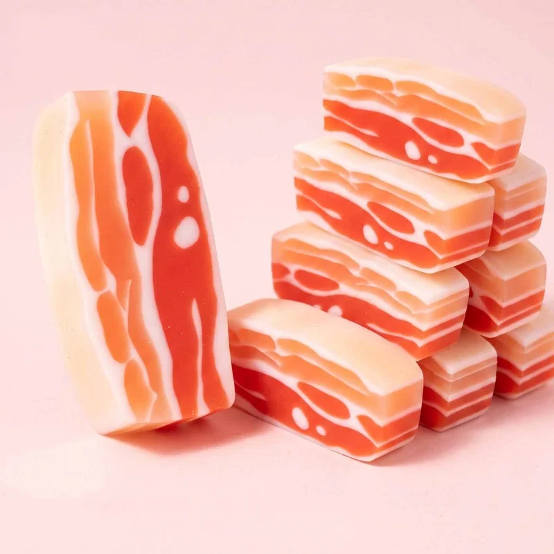 32pcs/lot Simulated Streaky Pork Shaped Eraser Cute Writing Drawing Rubber Pencil Erasers Stationery Kids Gifts