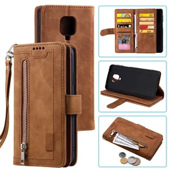 Leather Wallet Case For Redmi Note 13 12 11 10 9 8 Pro Plus 5G 12S 11S 10S 9S Zipper Flip Case Cover For Xiaomi 14 13T 11T Pro