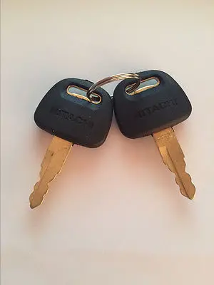 2pcs Excavator Grab Ignition Keys for Hitachi & Hitachi ZAX