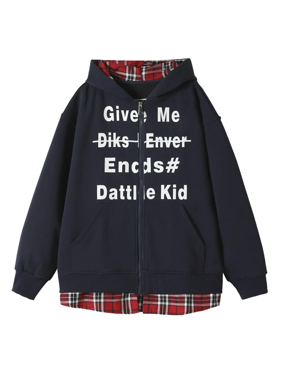 

Ретро-американская толстовка-кардиган на молнии с эффектом двухслойности, в клетку, с контрастными вставками, осенняя, модная, брендовая, для пар