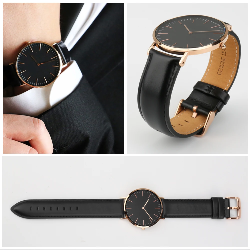 Genuine Quality Genuine Leather Watch Band 13mm 14mm 16mm 17mm 18mm 19mm 20mm Watchbands For DW Daniel Wellington Watch Strap