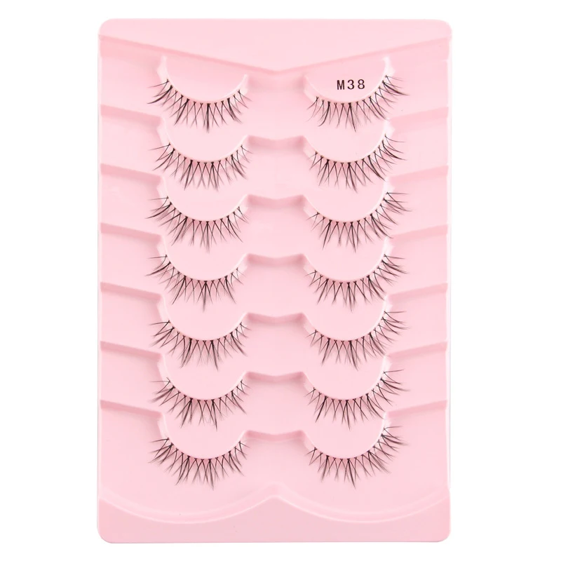 Hand made Synthetic Hair Volume Eyelashes Dramatic Plastic Cotton Stalk Falese eye lash maquiagem Contact lenses