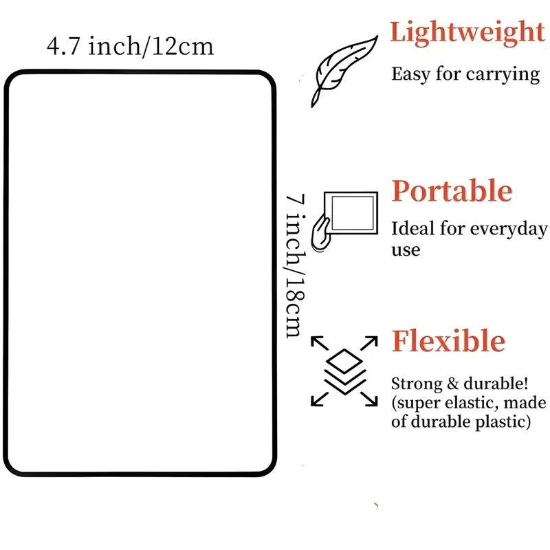 New Full Page Large Sheet Magnifier Magnifying Glass Reading Aid Glass Page Magnifying Lens Ultra-thin Reading Magnifier New view 4