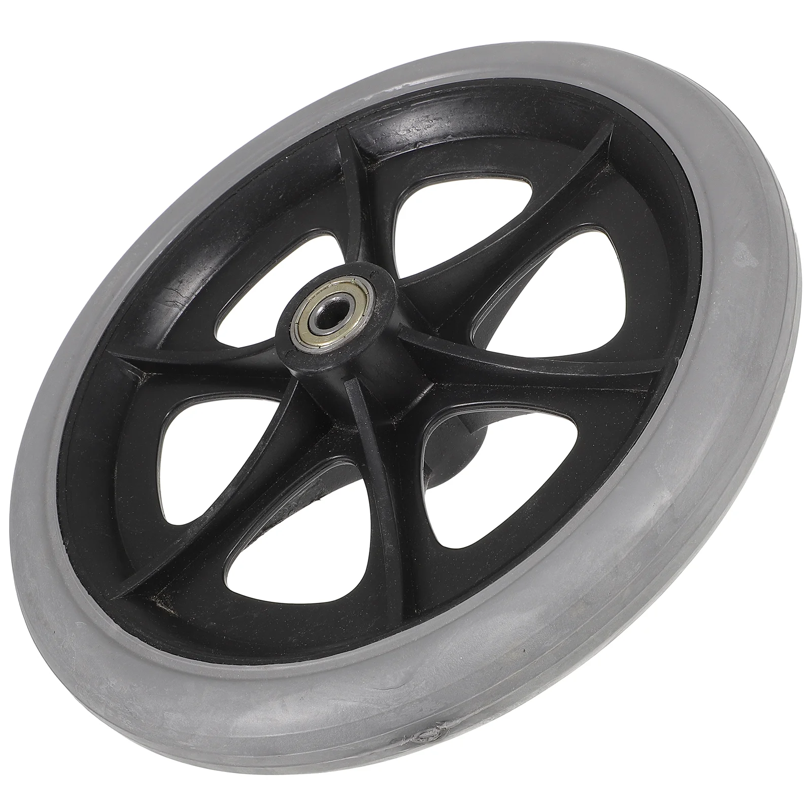 

Drive Wheel 8 Inch Wheels Smooth Flexible Heavy Duty Wheelchair Front Castor Solid Tire Wheel Wheelchair Replacement Parts