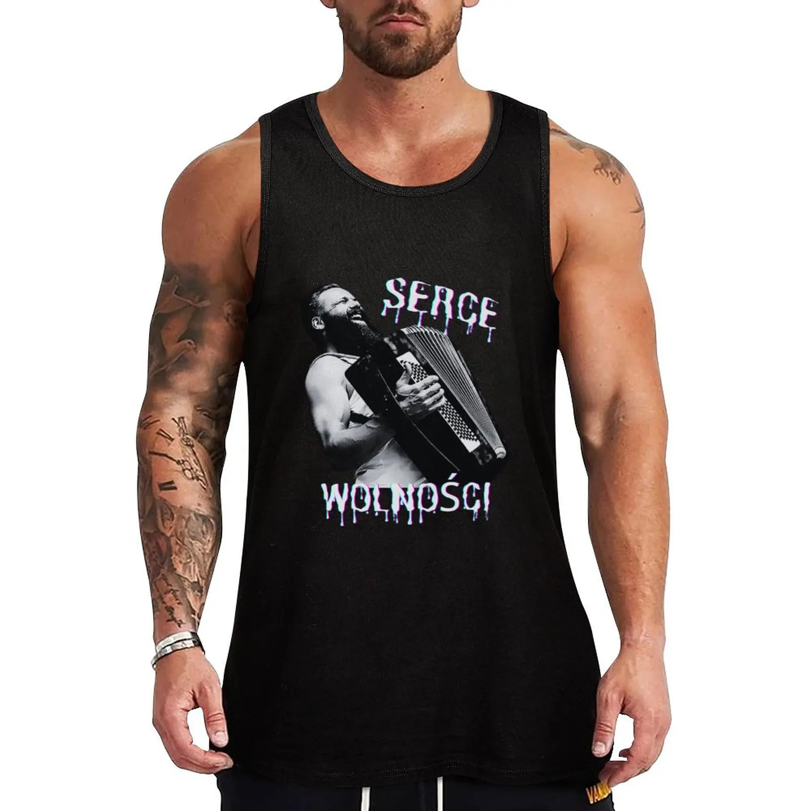 

Witek Muzyk Ulicy - Serce Wolnosci Tank Top Lightweight Tank Top Breathable Quick Dry Sleeveless