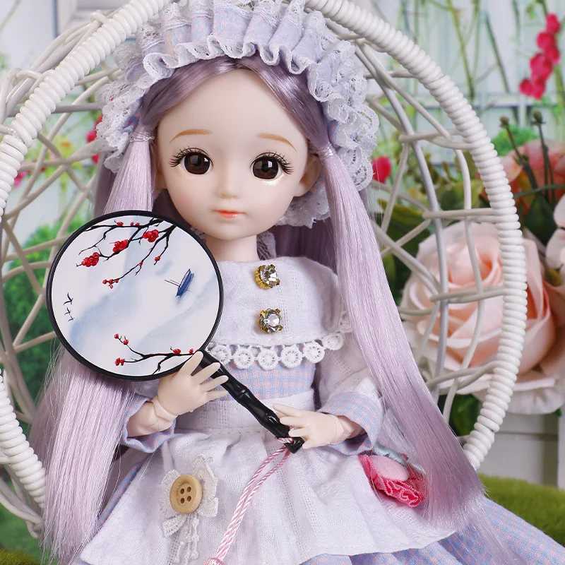 30 ซม.น่ารักLolitaเจ้าหญิงตุ๊กตา 1/6 BJD Kawaiiชุดเจ้าหญิงชุดข้อต่อร่างกายเคลื่อนย้ายได้เด็กเล่นHouseแต่งตัวของเล่นของขวัญ