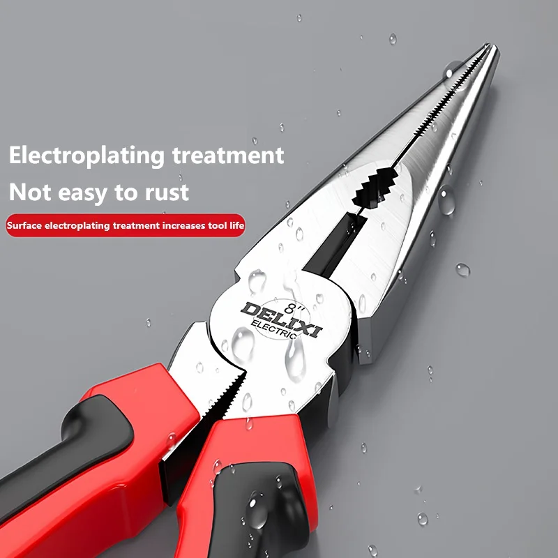 Electric Wire Pliers Large Opening Sharp Multifunction Tool for Cutting Twisting Gripping Metal Wires Heavy Duty Industrial Tool