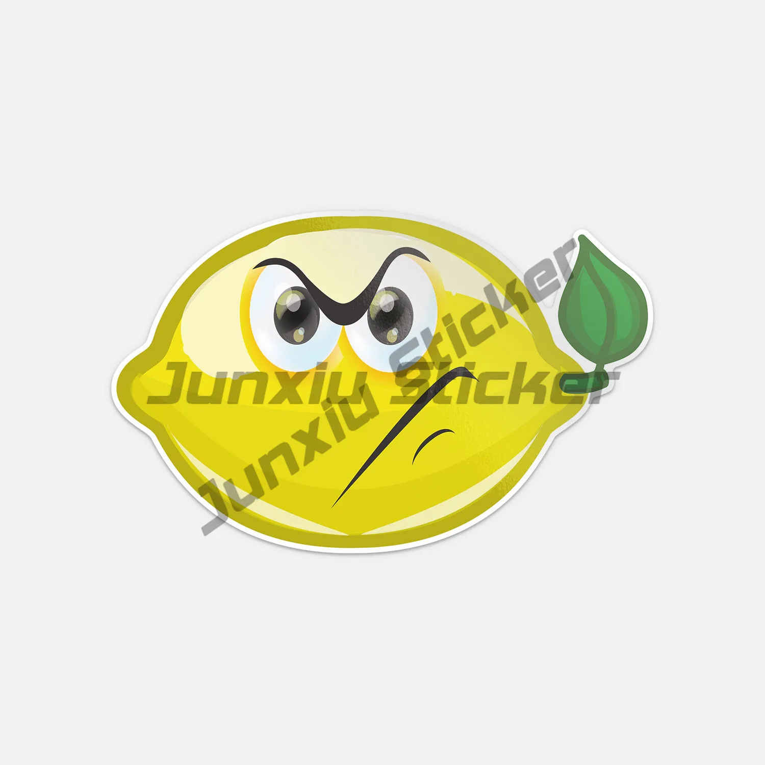 

Cartoon Angry Lemon Smile Vinyl Stickers Stickers Stickers