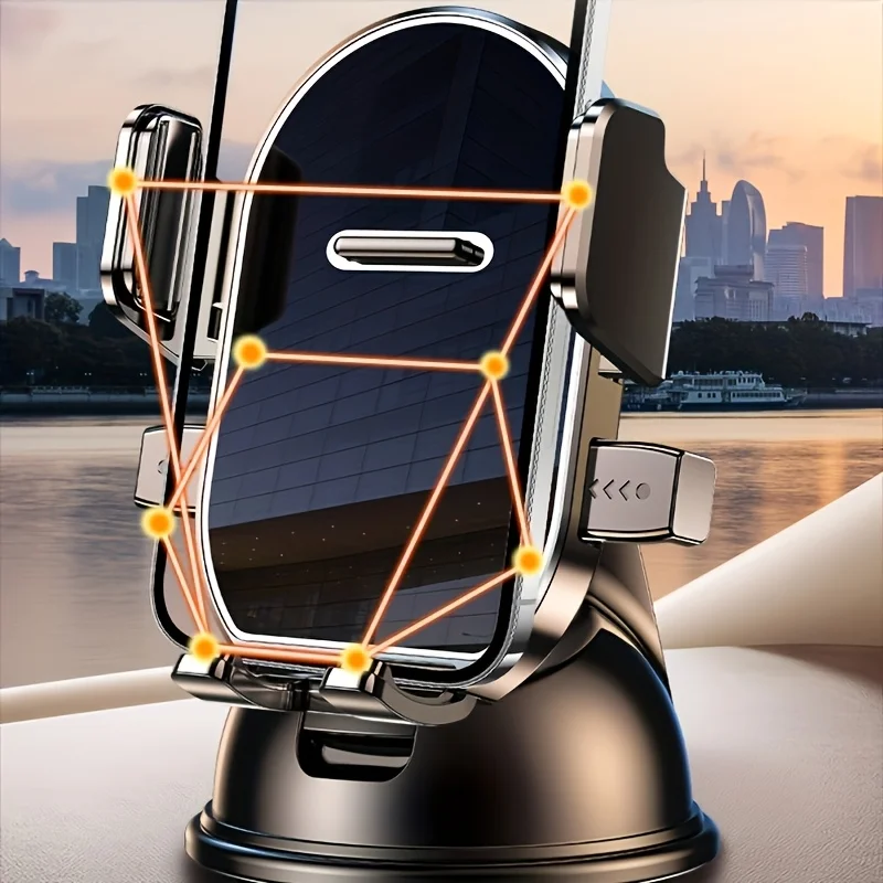 Car Phone Phone Bracket, Enhanced Adjustable Phone Bracket, Compatible with All Models, Can Be Placed Horizontally or Vertically