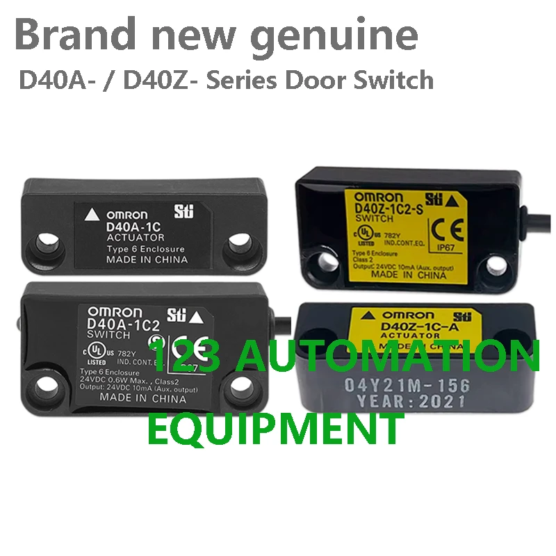 

Authentic New Omron D40A-1C2 D40A-1C5 D40Z-1C2 D40Z-1C5 Compact Non-Contact Door Switch Sensor