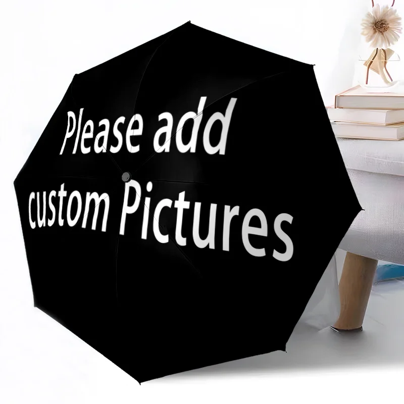 

Personalized Custom Umbrella with Photo Printing Fully Automatic Folding Umbrella Anti-UV Rain Sun Protection Parasol