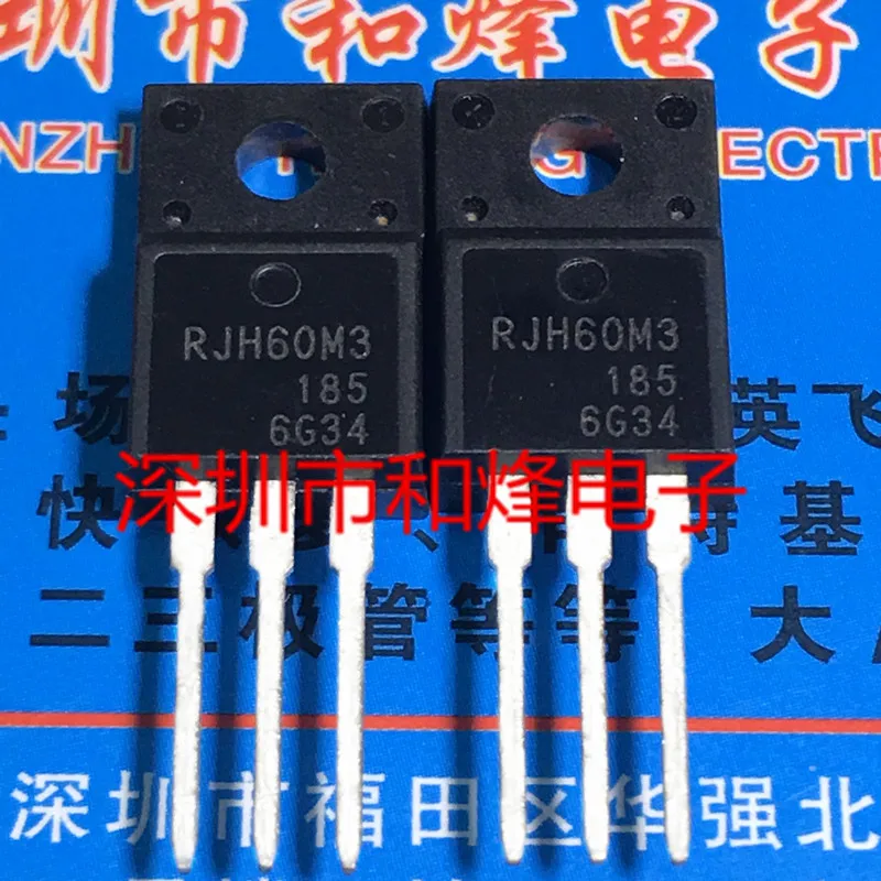 10 PÇS/LOTE RJH60M3 TO-220F 600V 35A Transistores em estoque de qualidade