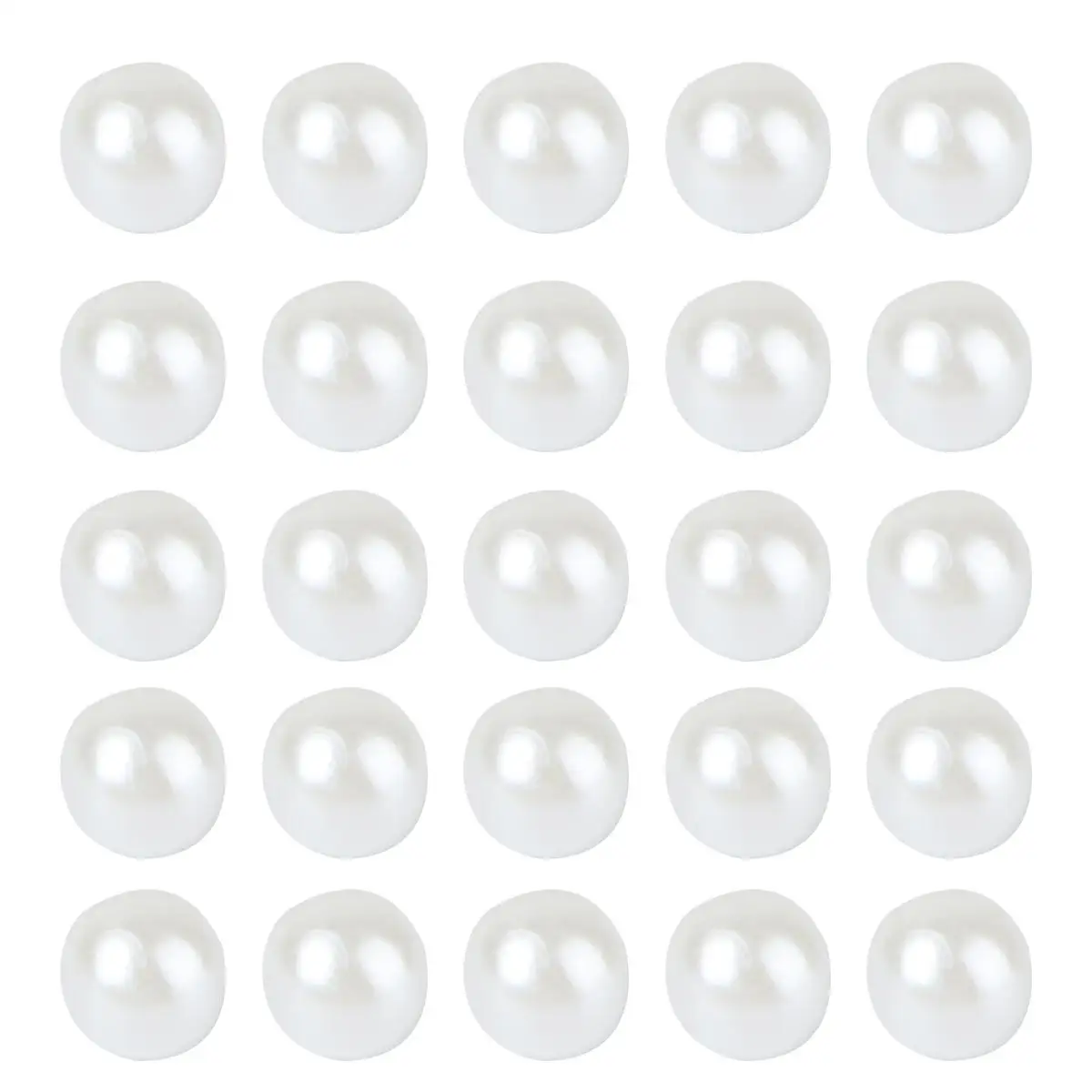 

50pcs Colorful Pearl Buttons Round Decorative Buckle Gem Small Fancy Vintage Beige Craft Faux Mother for DIY Clothing