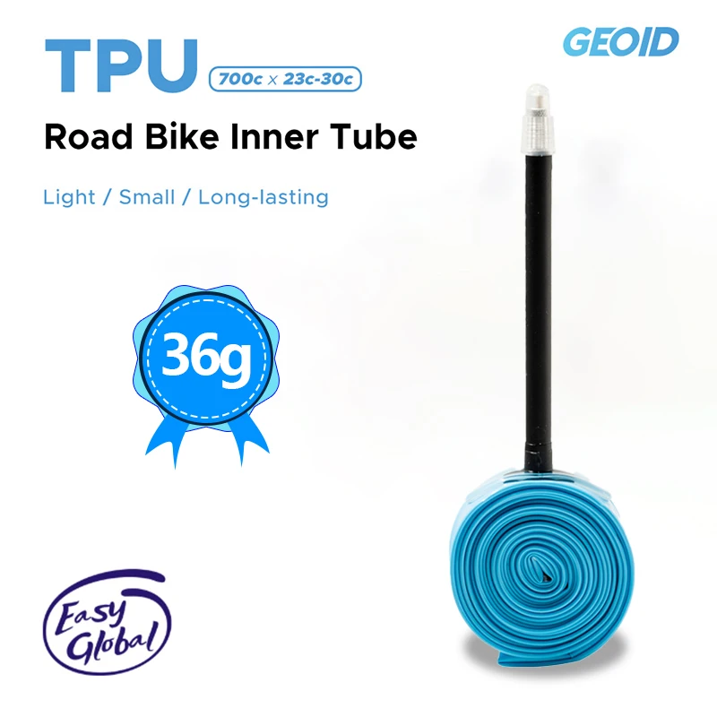 Geoid Tube Inner Super Light Mtb For 700c 23-30c Road Bike Tpu With Tire Patch 29 60 75mm Presta Valve Bicycle