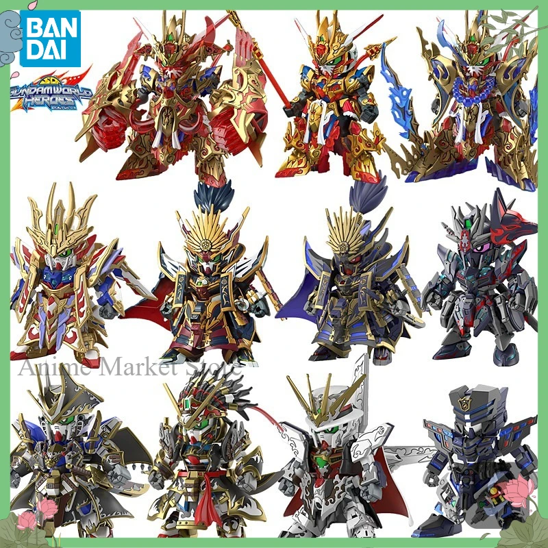 

Genuine Bandai SD Gundam World Heroes BB Senshi Assembly Model Kit Wukong Nobunaga Sheriff Anime Collectible Display Ornament