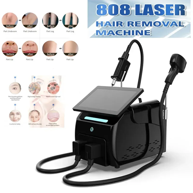 

Аппарат для постоянной эпиляции с ледяным лазером, косметическое устройство с диодным лазером 2 в 1, 755, 808 нм, 940, 1064, выбор секунд NDYAG