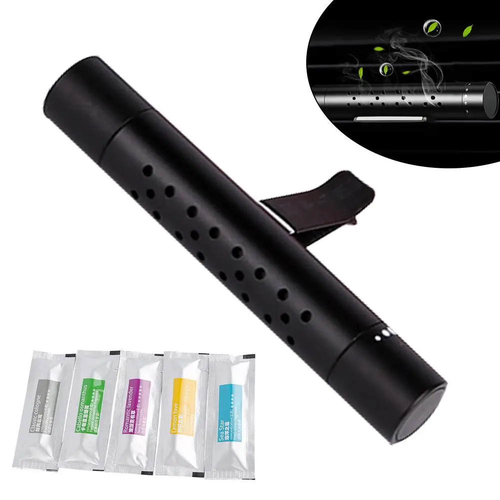 

2025 New Car Metal Air Outlet Perfume Car Fragrance Fragrance Car Multi-color Solid Clip Accessories Fragrance T5D0