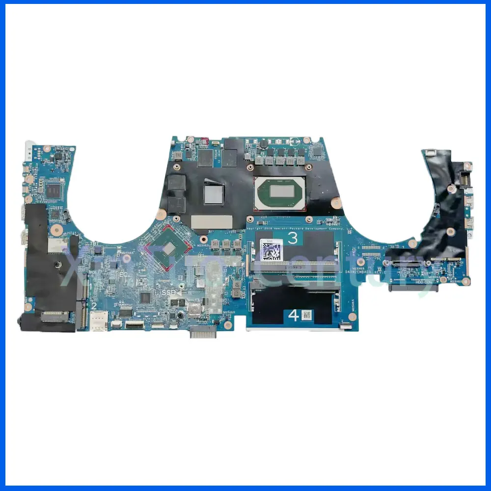 Imagem -05 - Placa-mãe Portátil para hp Zbook 15 g6 Daxw2emba0 com i5 I7-9th Cpu T1000-v4g Mainboard L68824601 100 Trabalho Testado