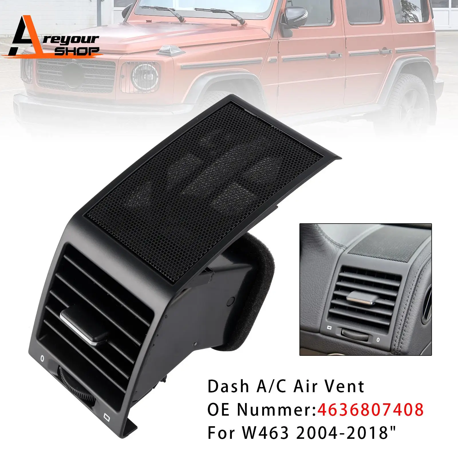 

1x вентиляционное отверстие приборной панели A/C 4636807408 для Mercedes Benz G55 G500 G550 2004-2018 гг.