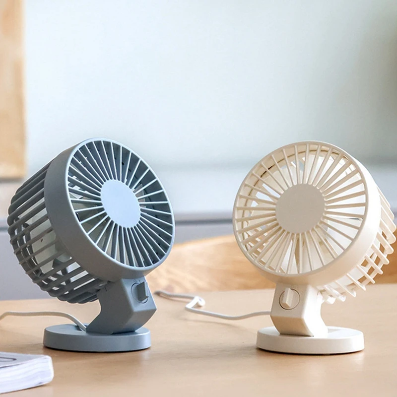 Portable Mini Fan USB Desktop Electric Fan Student Dormitory Small Cooling Ventilador Fans Double Leaf Fan Durable C