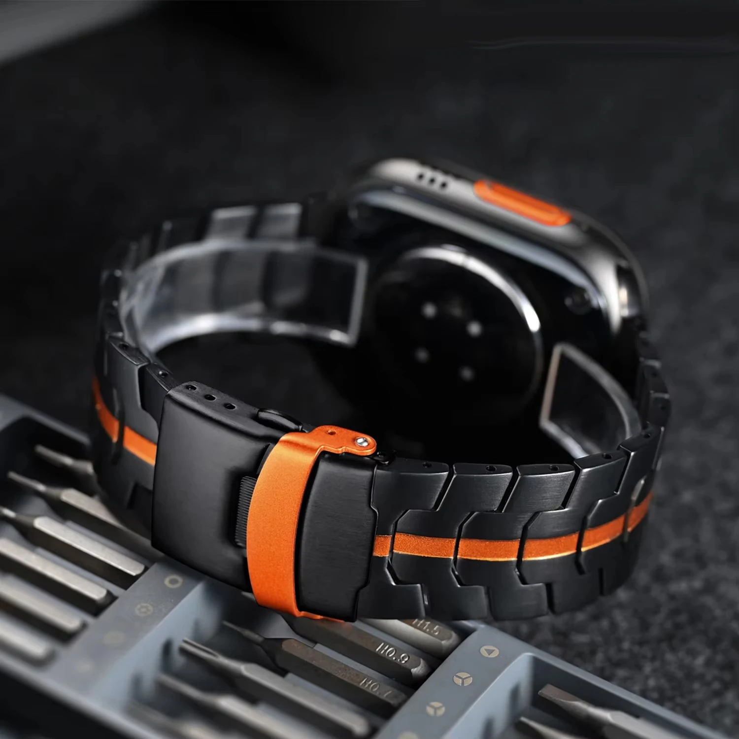 Apple Watch 시리즈 10 용 금속 시계 스트랩 46mm 9 8 7 6 SE 44mm 45mm 42mm iWatch Ultra 49mm 팔찌 용 스테인레스 스틸 밴드