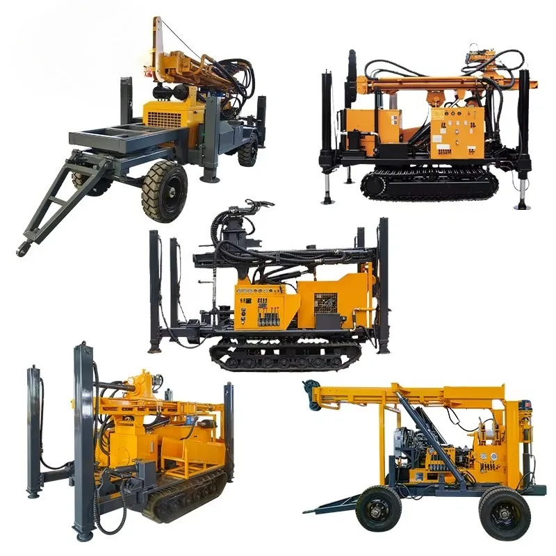 Customized Hydraulic Core Drilling Machine 200m/300m/500m Core Drill Rig Wheel-Mounted Diesel Powered Geological Core Drill Rig