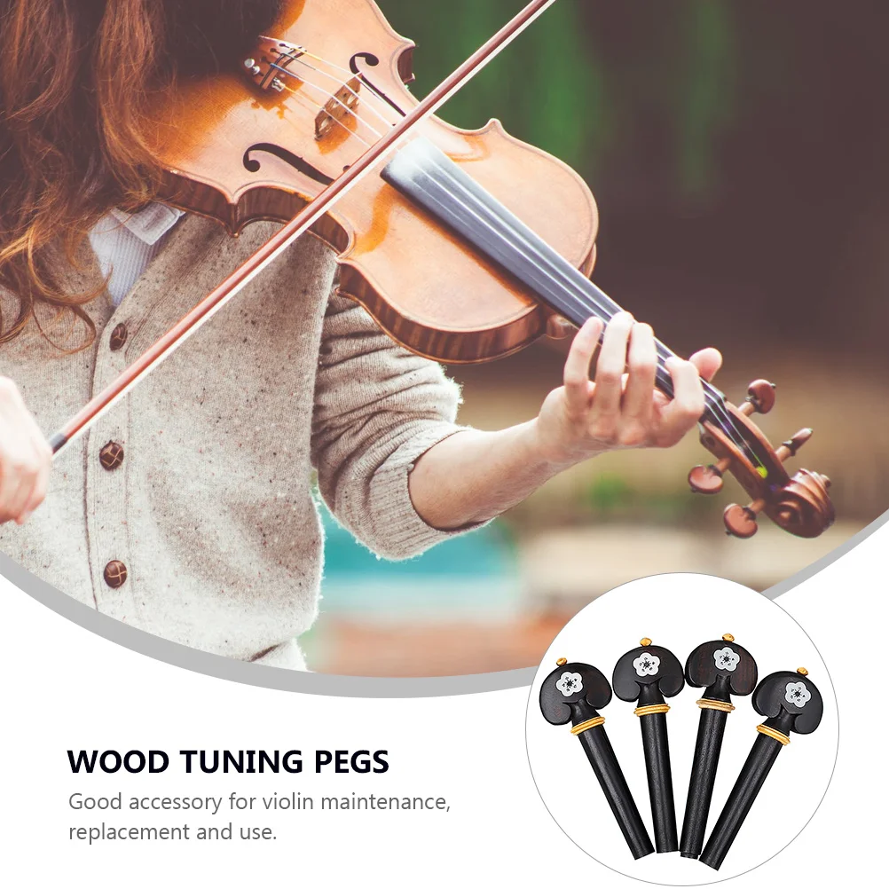 

8 Pcs Violin Pegs Tuners Mechanical for Replacing Classical Tuning Accessories Replace
