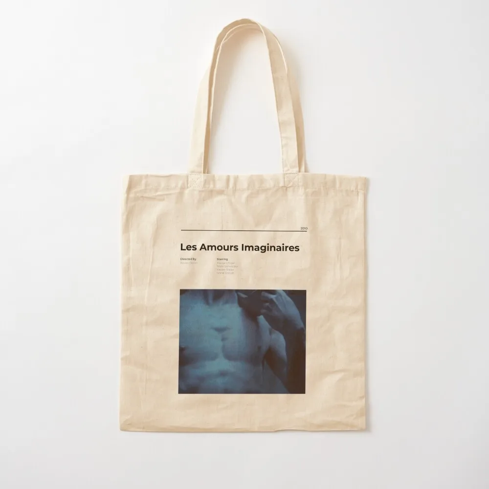 Les Amours Imaginaires - نبضات القلب - ملصق الفيلم البسيط - Xavier Dolan Tote Bag أكياس عربة التسوق حمل الحقائب للرجال #2