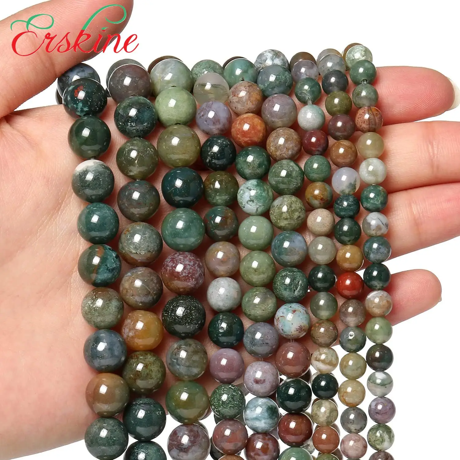 Erskine (1strand/set) Natural AAA Blue Pietersite Opal Smooth Round Beads For Jewelry Making DIY Indian agate beaded Bracelet