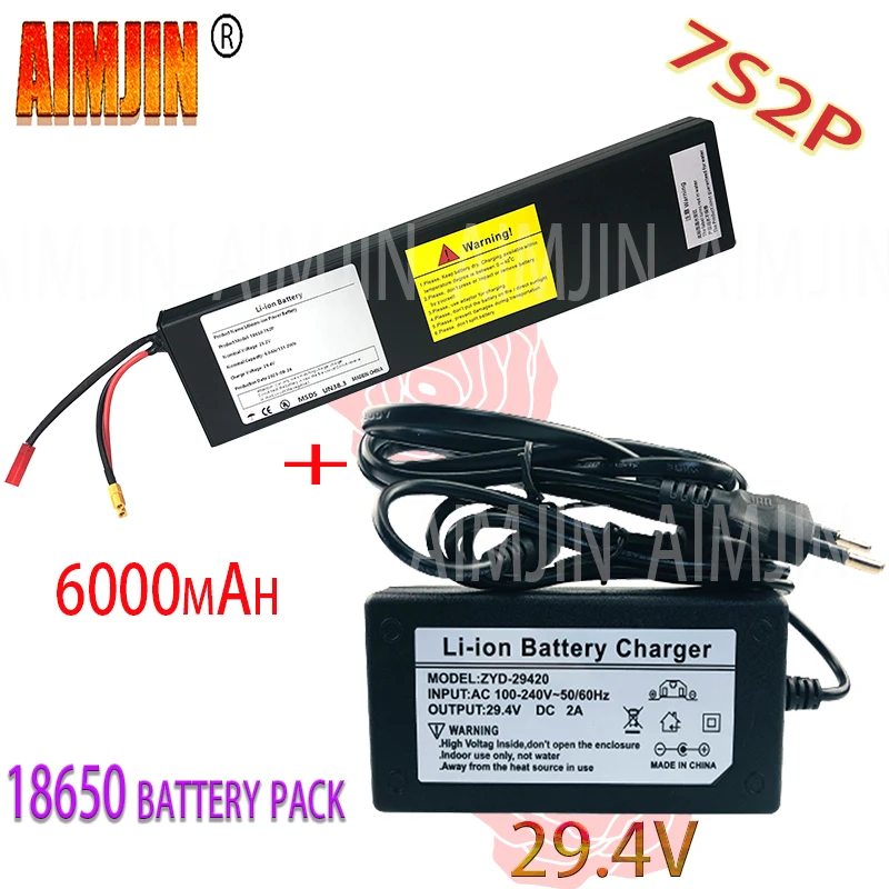 

7s2p 29.4V 6000mAh 18650 Battery Lithium Ion Battery For transportation equipment Outdoor Power Supplies etc