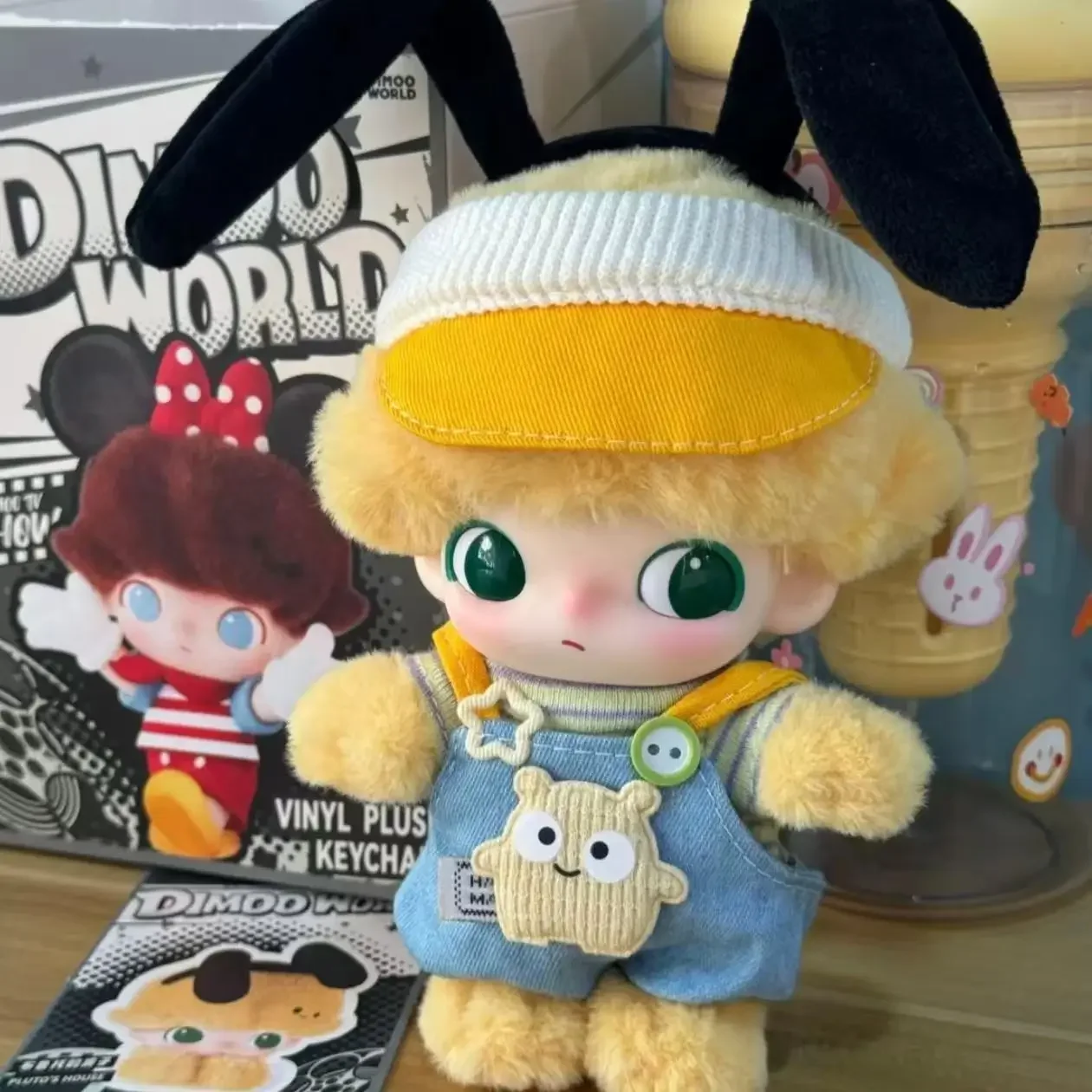 17 centimetri Mini Peluche Vestiti della Bambola Vestito Accessori per la Corea Kpop Exo Labubu II Idol Bambole Seduta Partito Plaid Tute e Salopette Abbigliamento