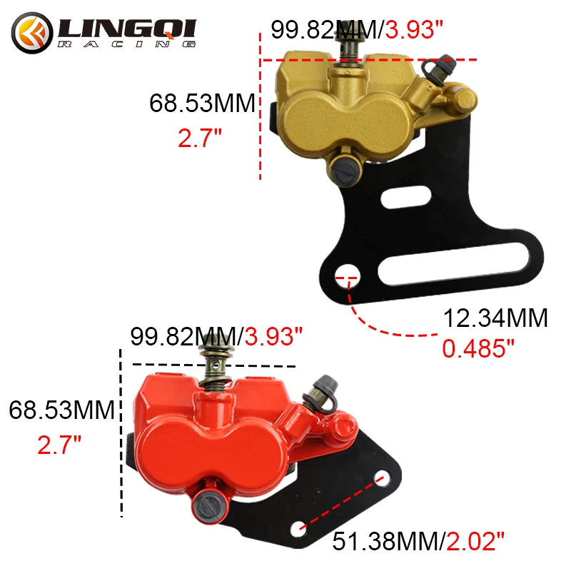 LINGQI 12mm Rear Disc Hydraulic Brake Master Cylinder Caliper For 70cc 90cc 110cc 125cc 140cc 150cc Pit Pro Dirt Bike Motorcycle - view 5