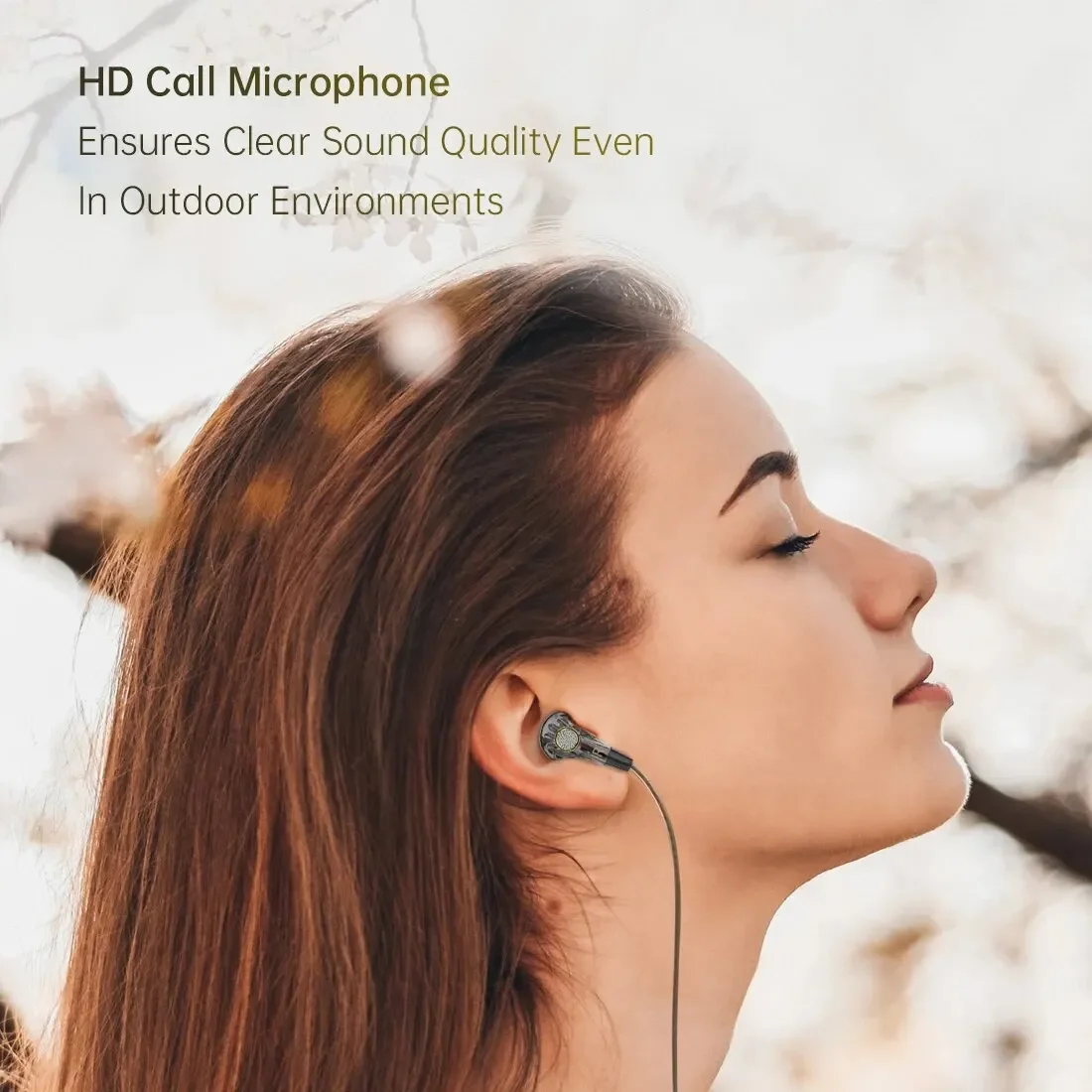 QKZ MDR سماعات رأس مسطحة 16 مللي متر كبيرة ديناميكية HIFI باس سماعات أذن رياضية سماعات أذن سلكية للموسيقى 3.5 مللي متر AUX سماعة داخل الأذن مع ميكروفون